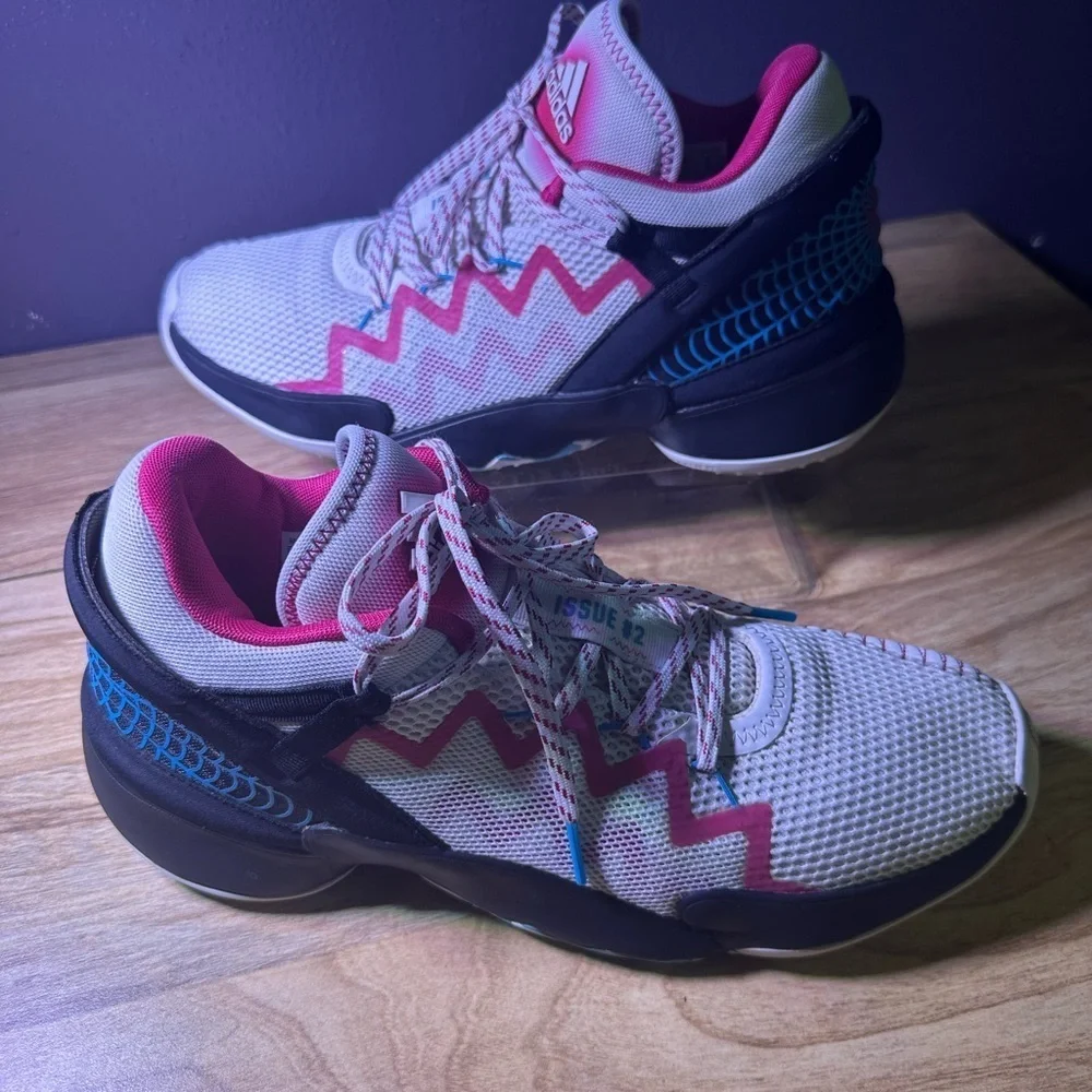 adidas Women's Athletic Shoes - White, Pink, Black, Blue